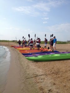 baileys harbor kayak tour group