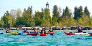 door county kayak tours with clear bottom