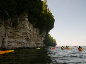 kayak bluff tour door county