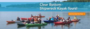 clear bottom kayak shipwreck tour in door county